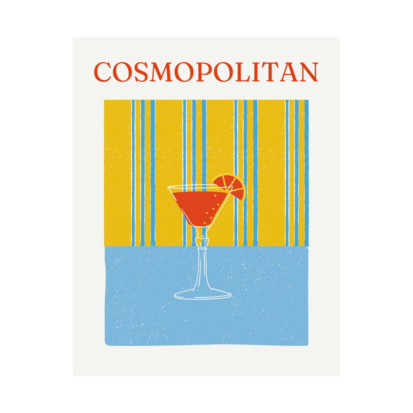 Cosmopolitan Cocktail Poster